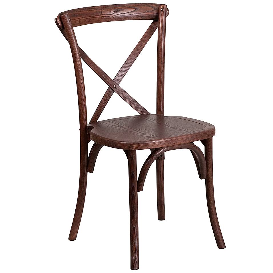 Flash Furniture Cross Back Chair in Mahogany