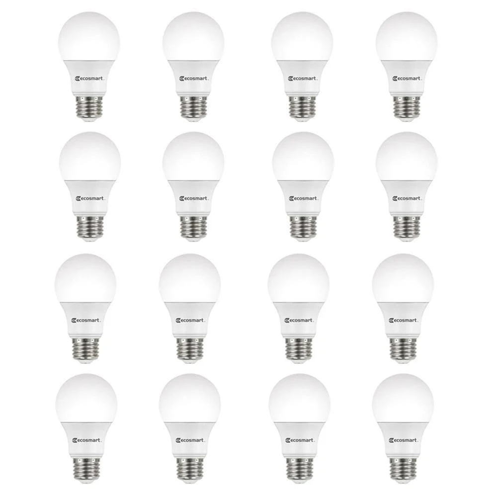 100-Watt Equivalent A19 Non-Dimmable LED Light Bulb Soft White (16-Pack)