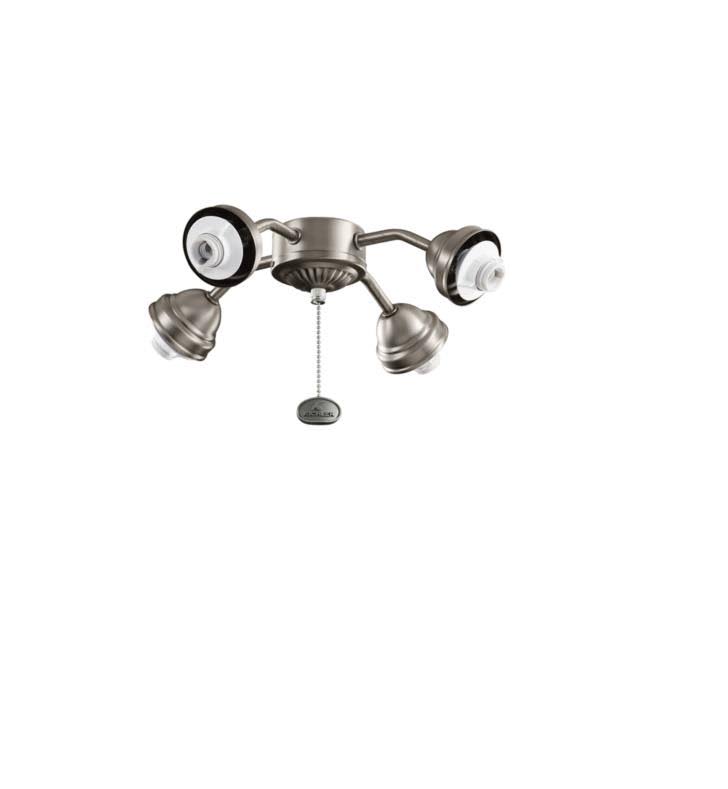 Kichler 350102DBK 4 Light Bent Arm Fitter Distressed Black