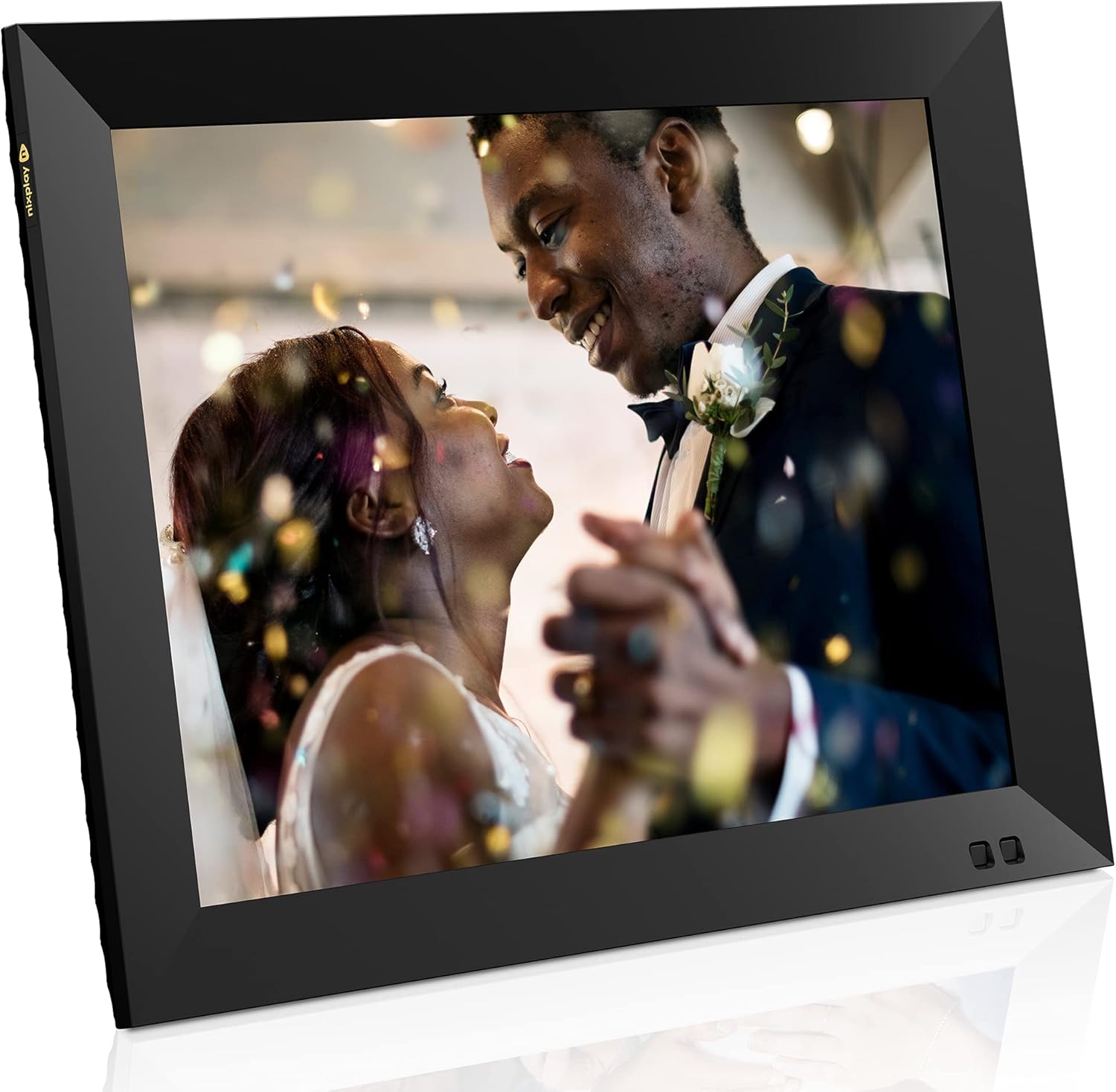 Nixplay 15 inch Smart Digital Photo Frame with WiFi (W15F) - Black - Share Photos and Videos Instantly via Email or App