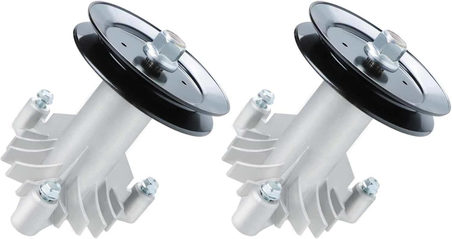 Henkeyi 2 Spindle Assembly Replaces AYP 532130794, 130794 with 2 Pulleys 153535, 173436, Used on 42