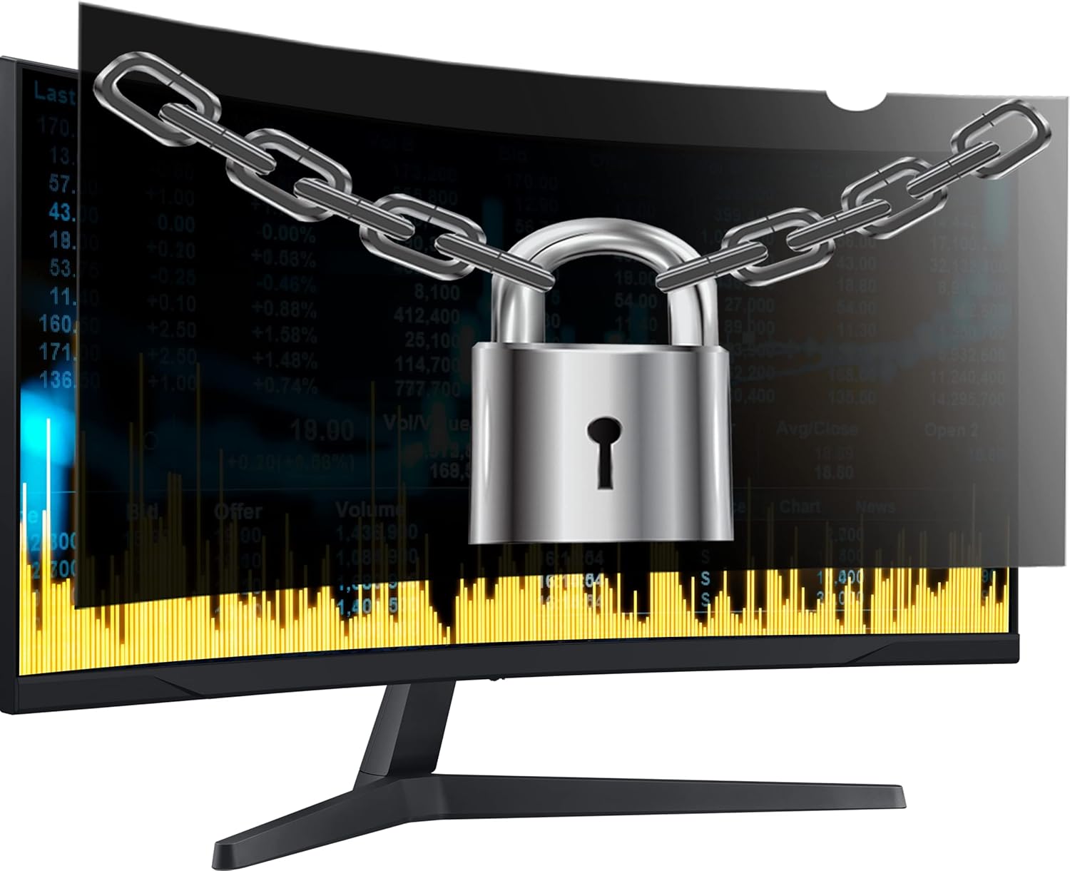 ZYY 29 Inch(diagonal) Computer Privacy Screen Filter With Anti Glare|Blocks 96% UV|Anti Scratch Privacy Screen Protector Film 21:9 Aspect Ratio For Desktop Computer Monitor