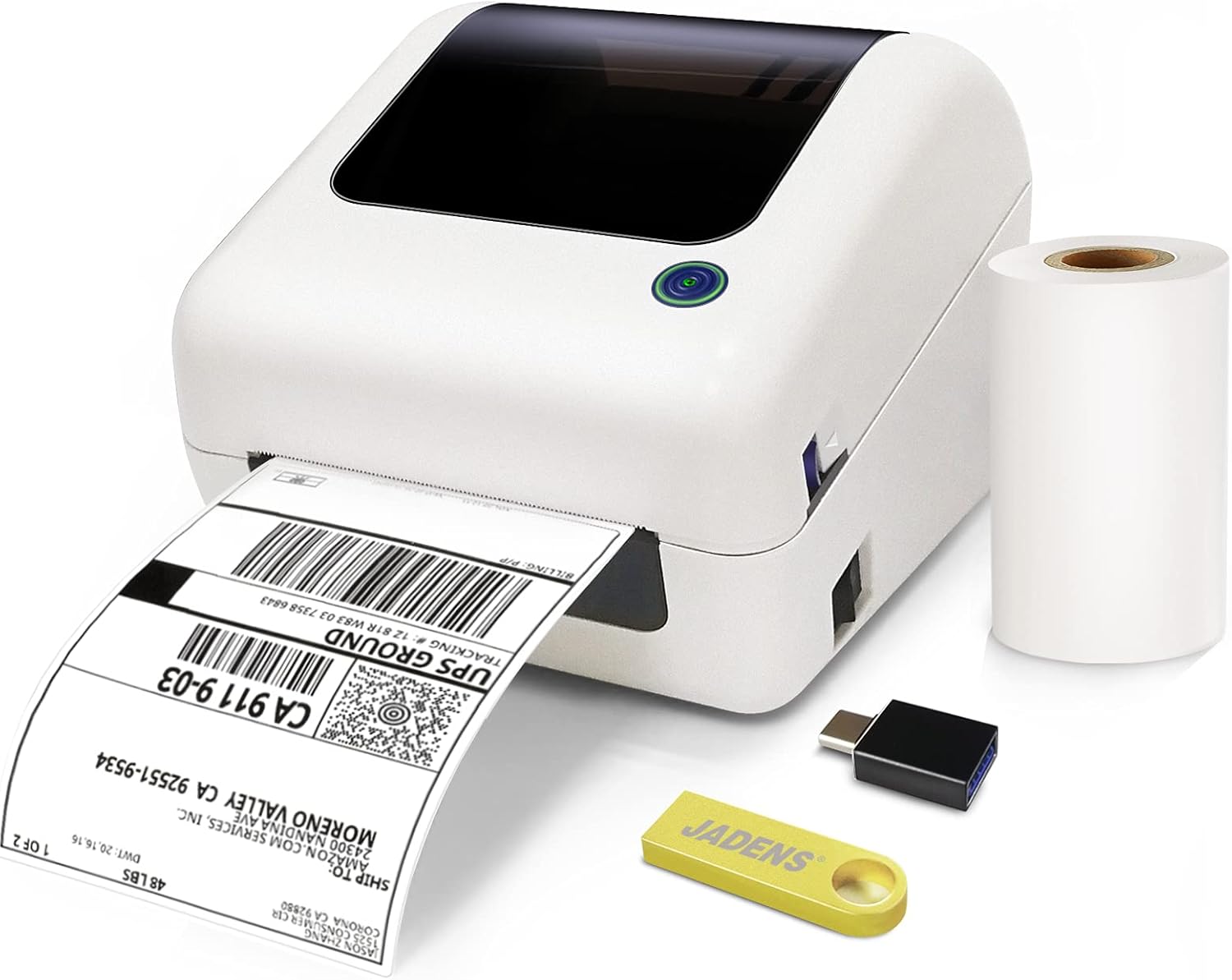 Thermal Label Printer, JADENS Thermal Shipping Label Printer, 4&times;6 Label Printer for Shipping Packages Postage Home Small Business, Compatible with Ebay, Etsy, Amazon, FedEx, UPS, Shopify