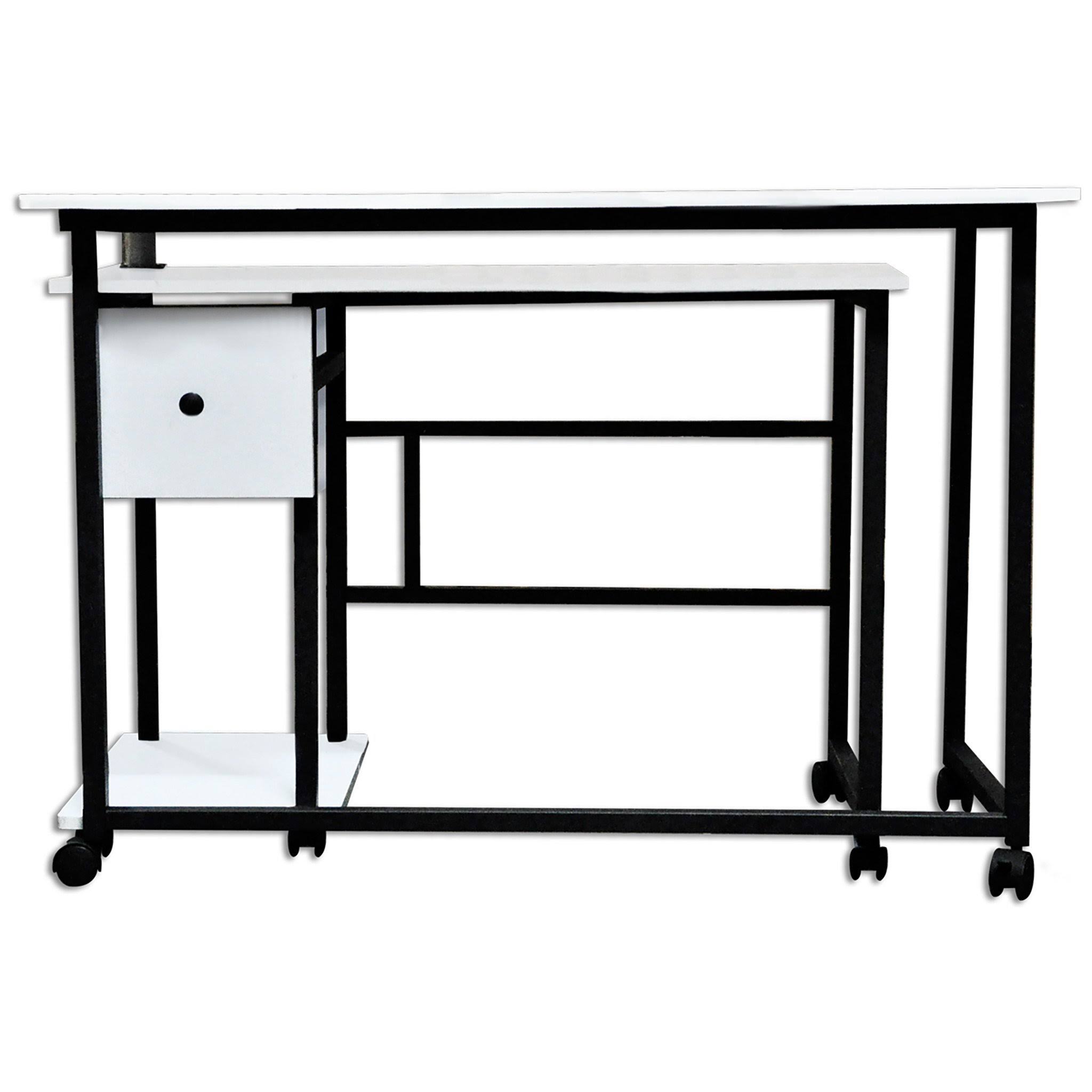 Sullivans Stowaway Craft and Hobby 2-Piece Sewing Machine Tables