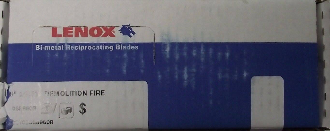 Lenox 22762osb960r 9x22 x 10tpi Demolition Reciprocating Saw Blade 50 Pack USA