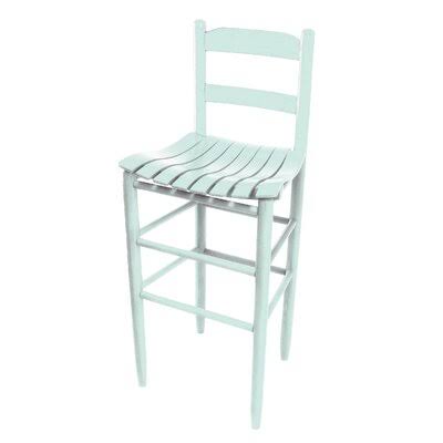 Gracie Oaks Pellerin Solid Wood 24x22 Counter Stool