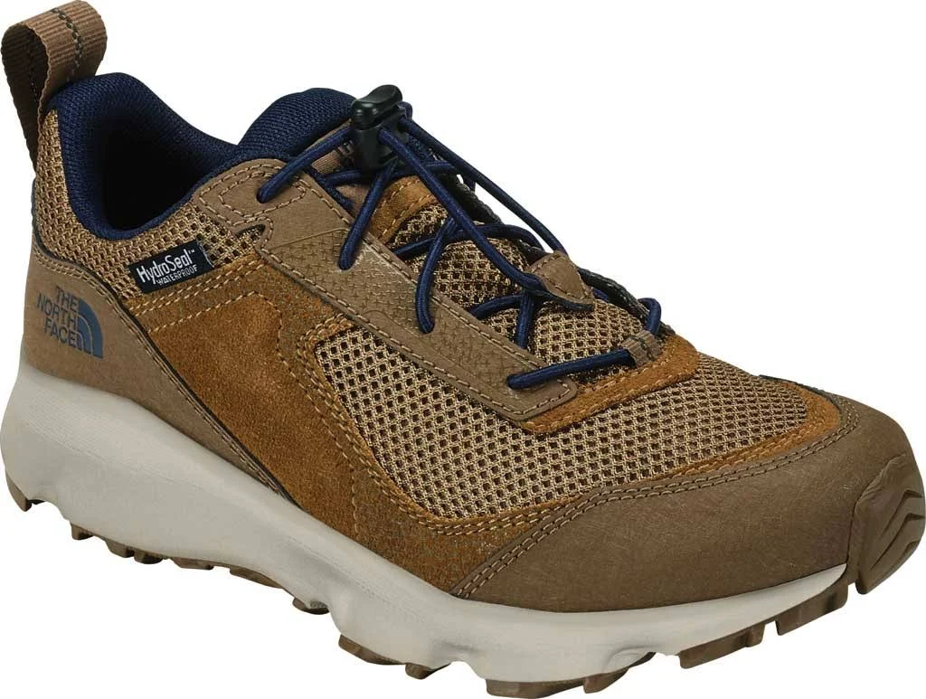 The North Face Juniors& Hedgehog Hiker II Waterproof Shoe - 4 - Utility Brown / Cosmic Blue