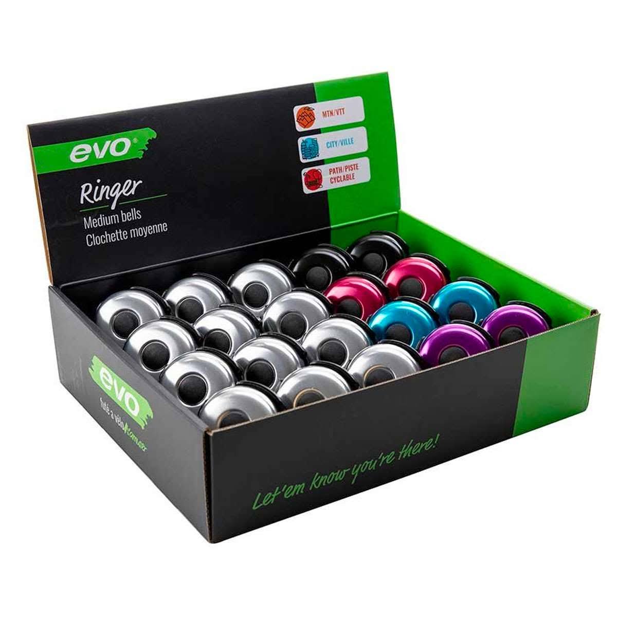 Evo, Ringer 20-Pack, Assorted Colors, 22-25.4mm