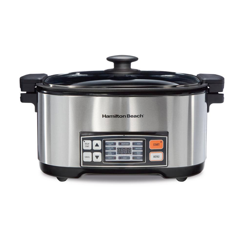Hamilton Beach 9-in-1 6 qt. Multi-Cooker, Silver