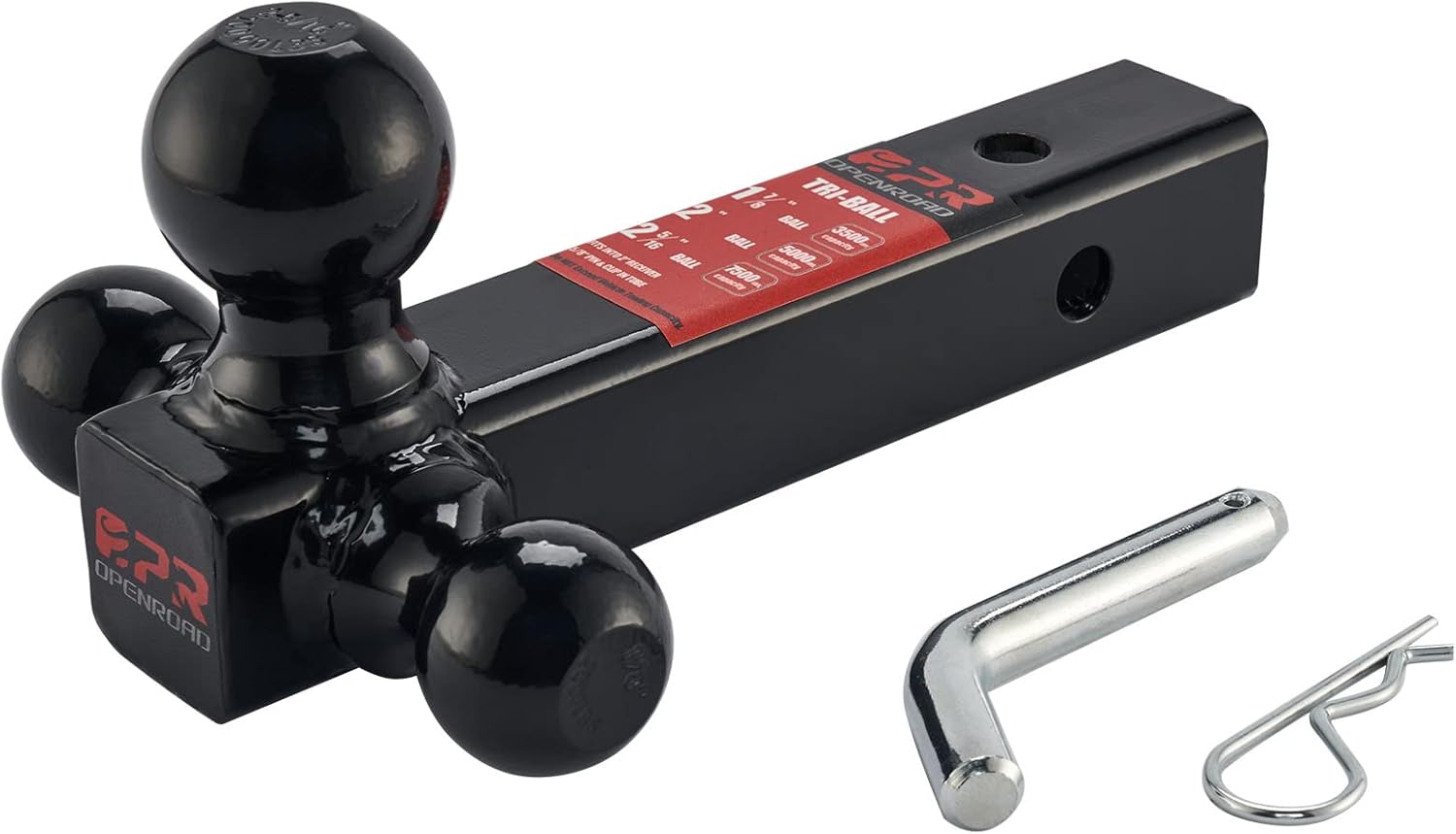 OPENROAD Trailer Hitch Mount Tri Ball Hitch,with 2