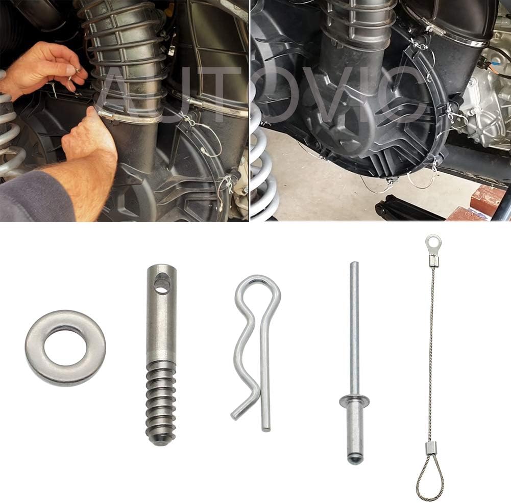 AUTOVIC For Can Am Macverick X3 2017-2020 Clutch Cover Pin Kit Easy Belt Quick Release Belt Pin Kit Set