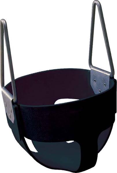 Olympia Sports Rubber Enclosed Infant Swing Seat - Black