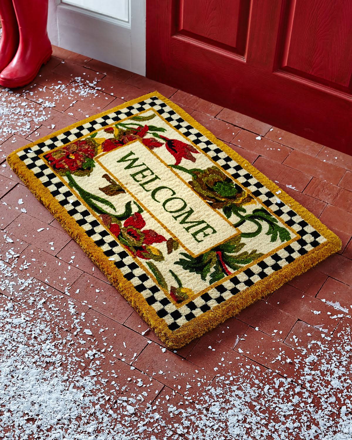MacKenzie-Childs Everlasting Welcome Doormat