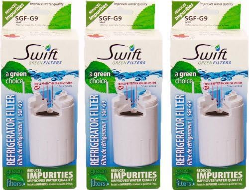 Swift Green Filters SGF-G9-3 Refrigerator Water Filter, 3-Pack