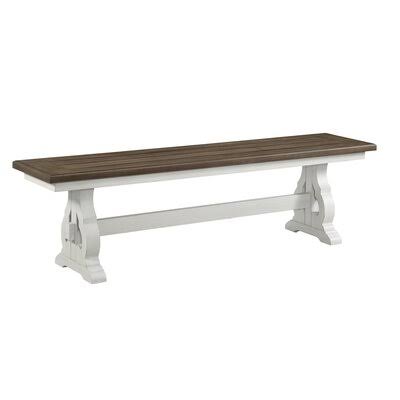 Drake Backless Dining Bench with Wood Seat Imagio Home by Intercon