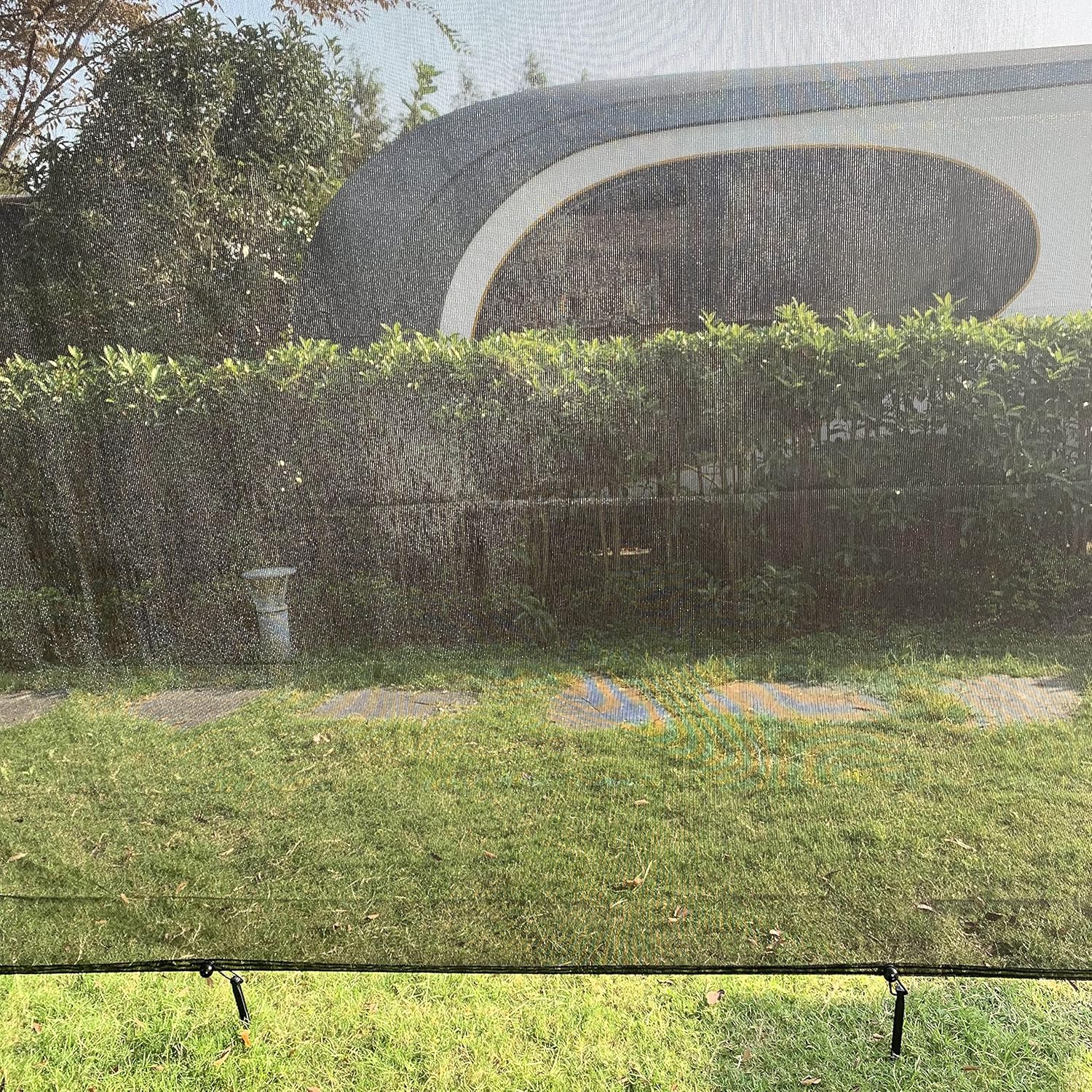 NAIMORUI RV Awning Sun Shade Screen, 8' X 10' Black Mesh Screen Sunshade Complete Kits for Motorhome Camper Trailer Travel Trailer Canopy Shelter