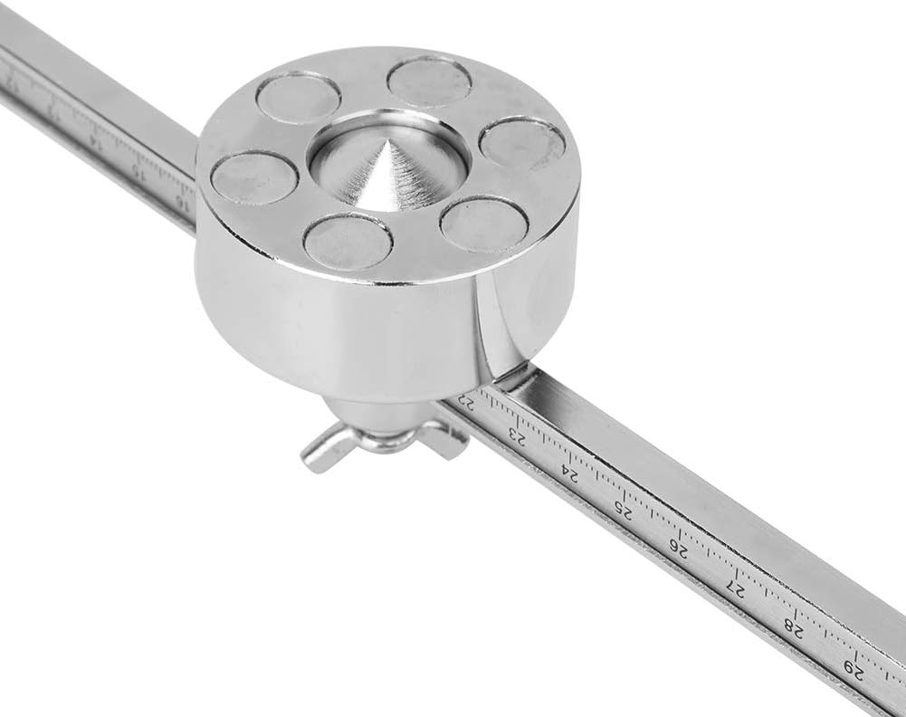 G01-100 Adjustable Torch Round Compass Cutting Roller Magnetic Guide Wheel, Plasma Cutter Cutting Torch with Scale Pack of 2