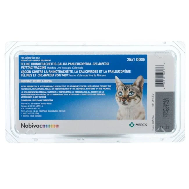 4-Way Nobivac Feline 1-HCPCh (Box of 25 Doses)