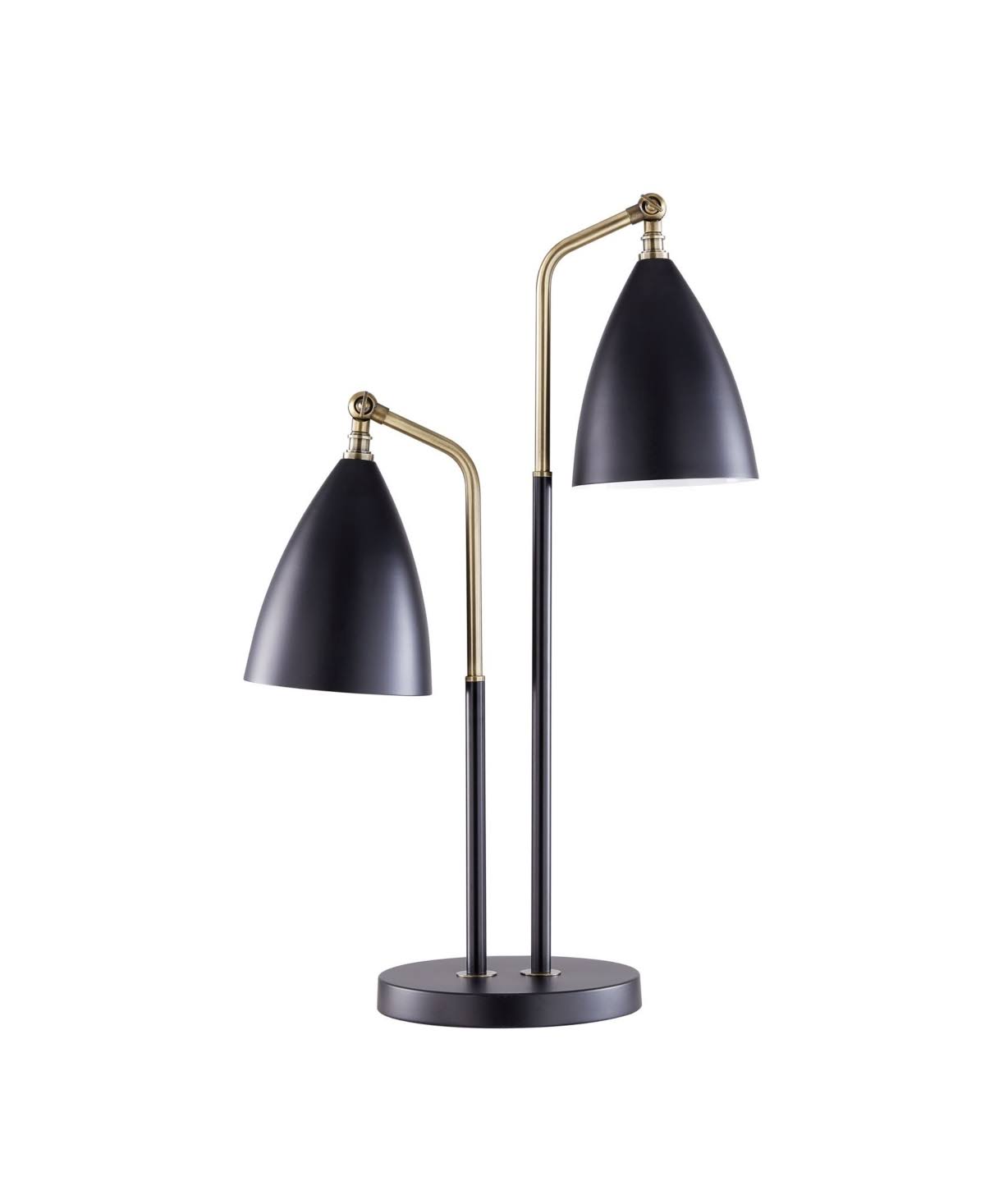 Southern Enterprises Campana 2 Light Table Lamp - Black