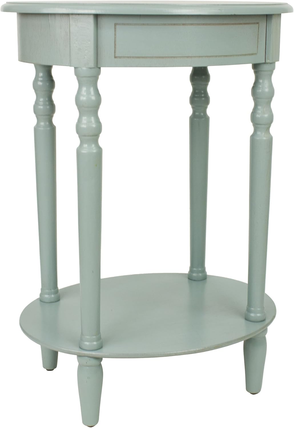 D&eacute;cor Therapy FR1543 Simplify Oval Accent Table, Antique Navy