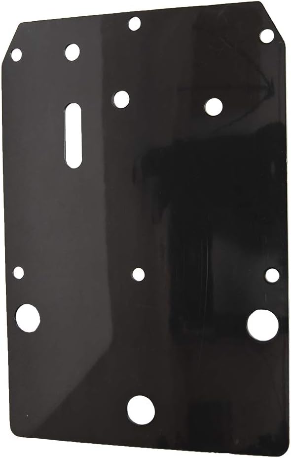 Polaris Off Road Skid Plate, Rear, Plastic, Gloss Black, Genuine OEM Part 5438355-070, Qty 1