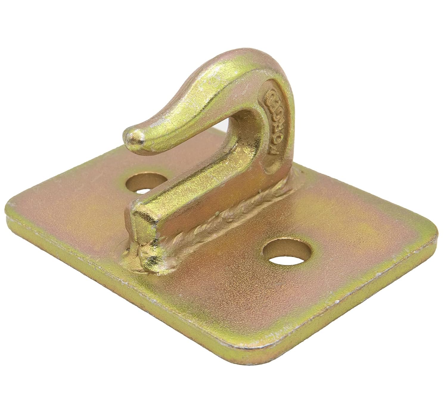 5/16in Bolt On Grab Hook Mount with Backer Plate, Grab Hook 5/16in Bolt-on Grab Hook Grade 70 Forged Steel Tow Hook Work Well for Loader, Tractor Bucket, RV, UTV,Truck Pack of 2