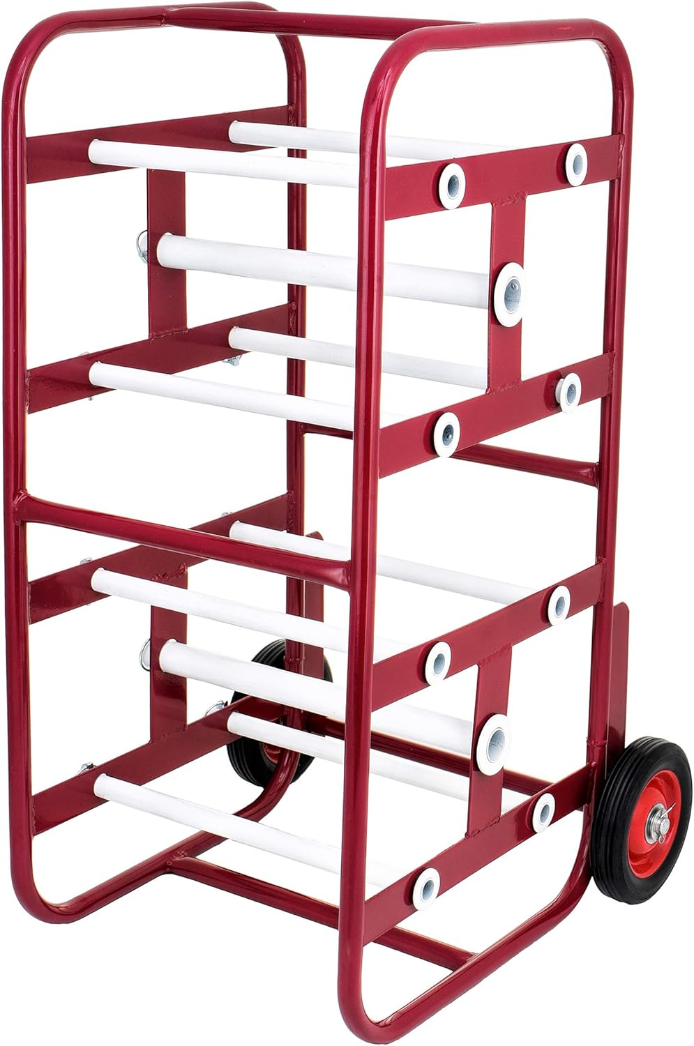 AdirPro Transportable Multiple Axle Cable Caddy - Multi-Spool Wire Rack Dispenser - Easy Use Cable Holder & Distribution - for Workplace Efficiency