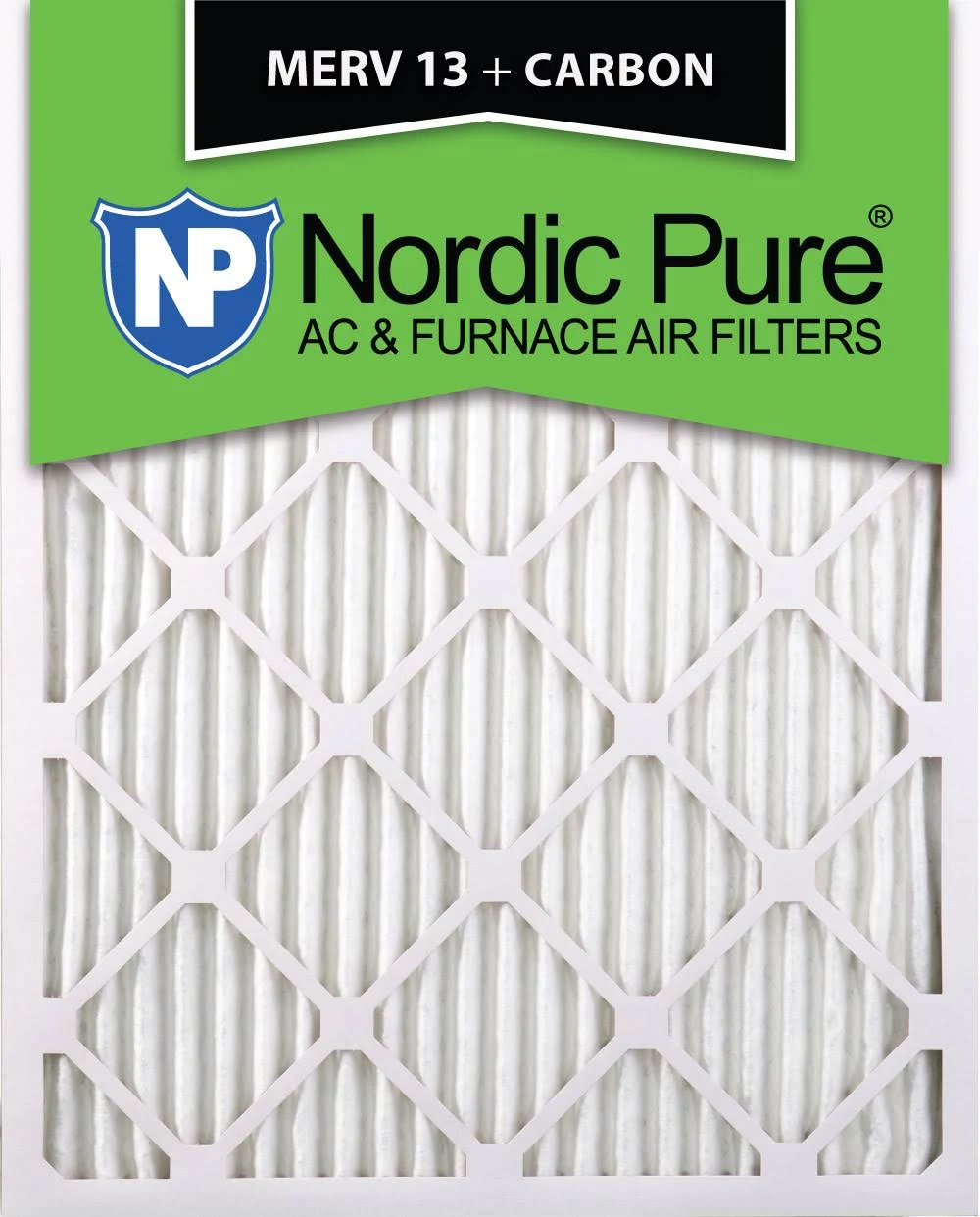 Nordic Pure 12x18x1 MERV 13 Plus Carbon AC Furnace Filters QTY 3