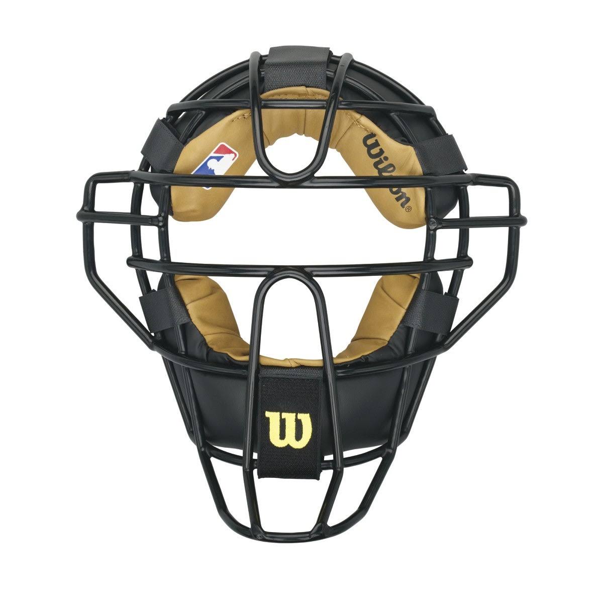 Wilson New-View Steel Umpire Mask in Black