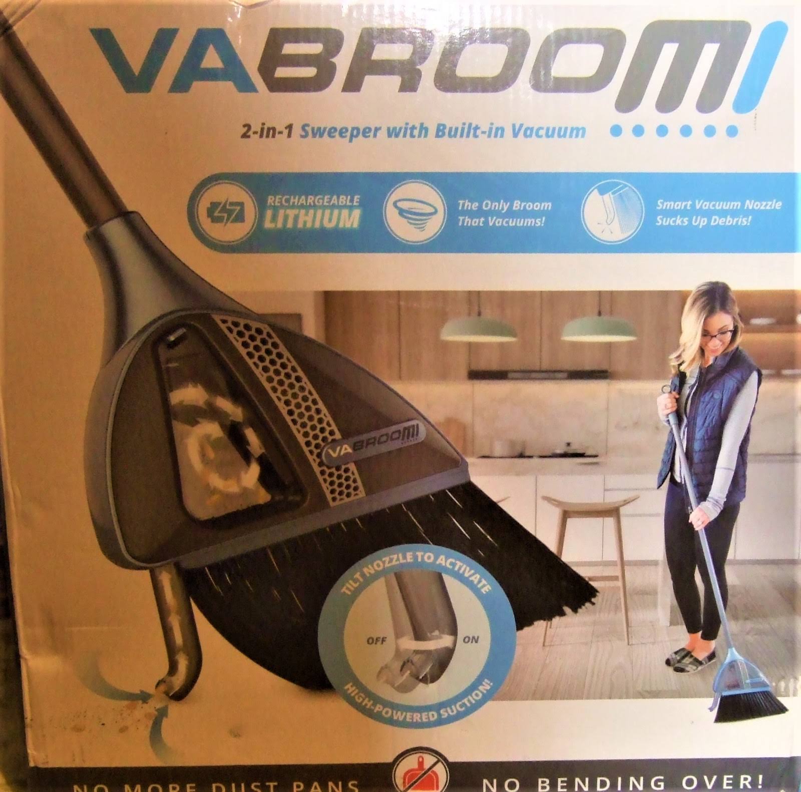 VaBroom - The Powerful 2-in-1 Broom with Built-in Vacuum