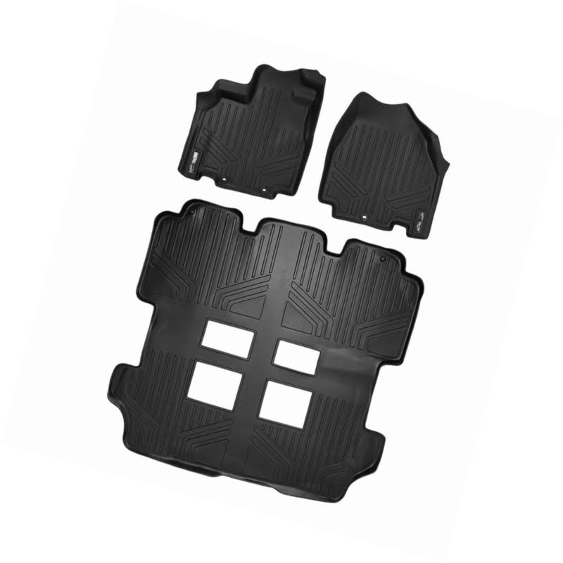 Maxliner Maxfloormat Floor Mats 3 Row Set Black for 2011-2017 Honda Odyssey