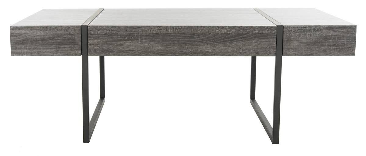 Safavieh Tristan Black Rectangular Modern Coffee Table