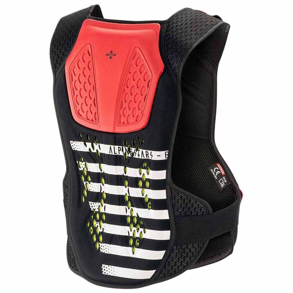 Alpinestars Black-White-Red Sequence MX Chest Protector
