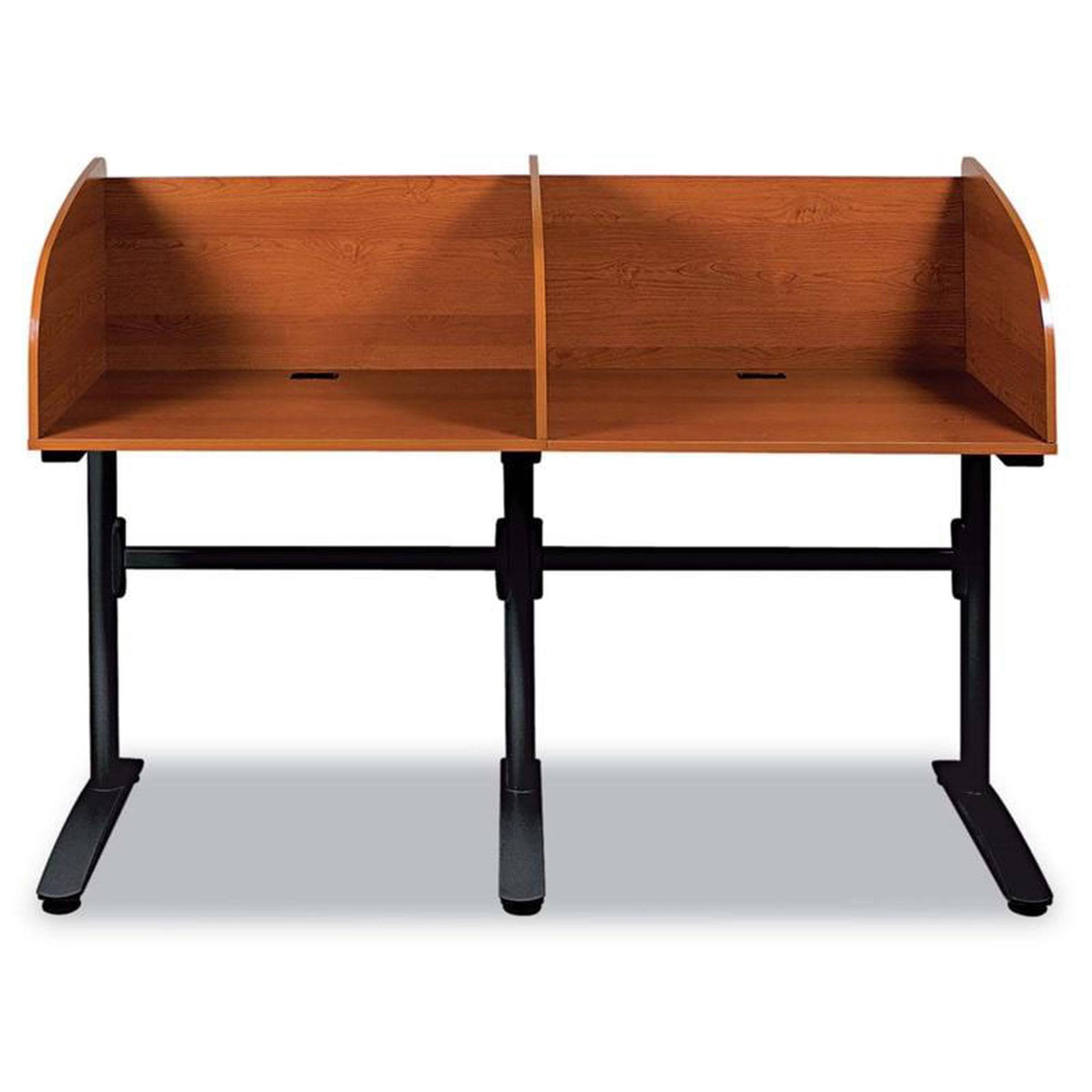 Balt Lumina Add-On Carrel 31-1/4w x 24d x 45-3/4h Cherry/Black