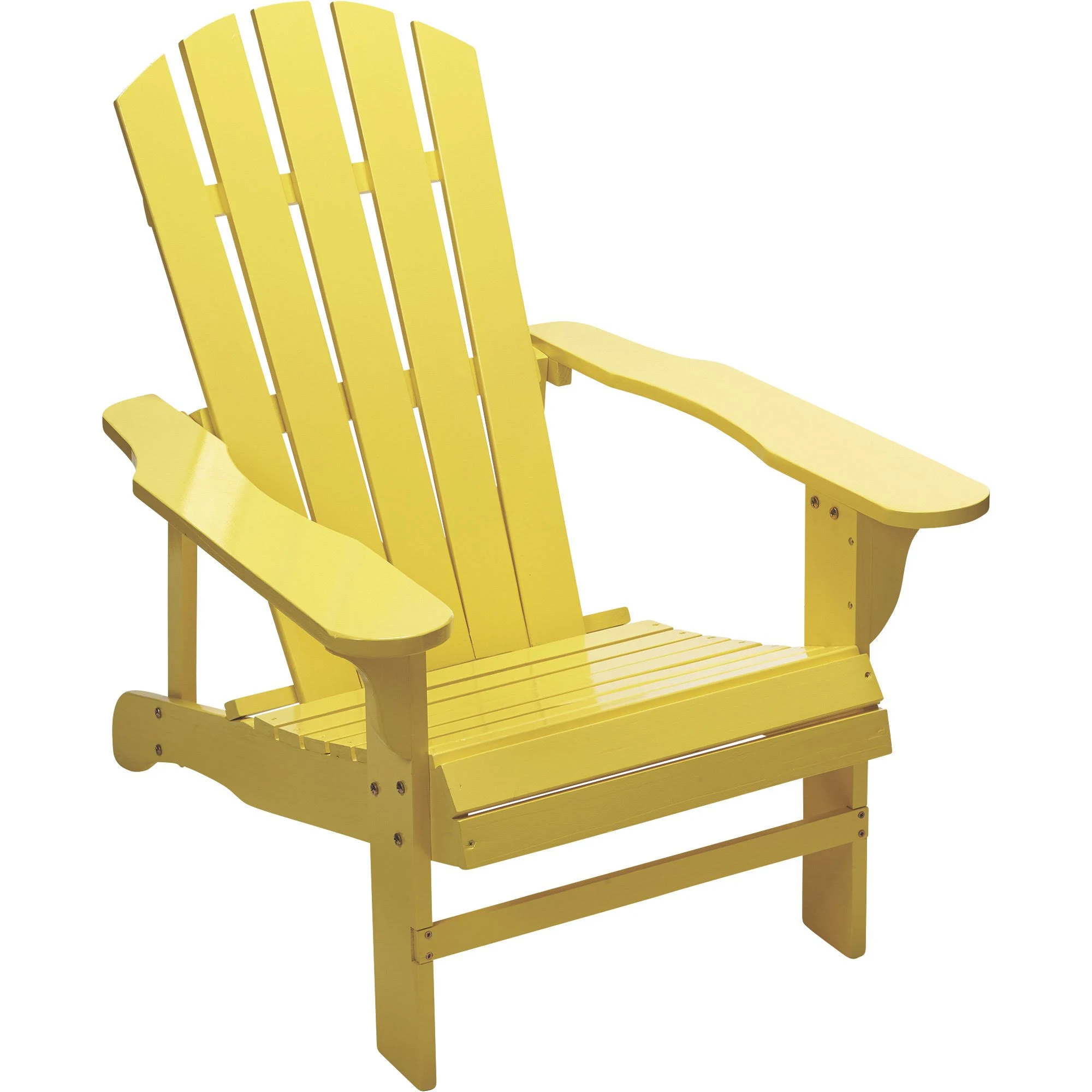 Leigh Country Classic Yellow Painted Wood Adirondack Chair