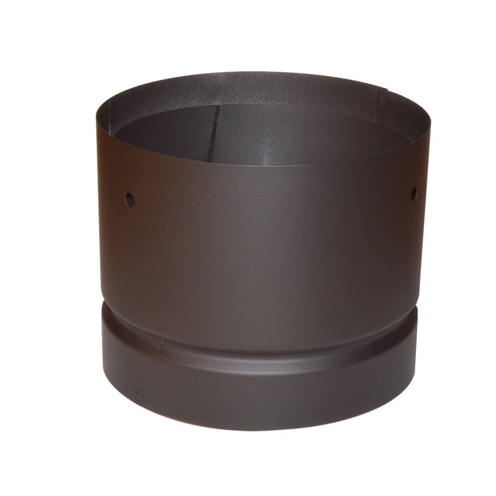 Metalbest DSP8CA DSP 8' Stove Pipe Universal Chimney Adapter, Black