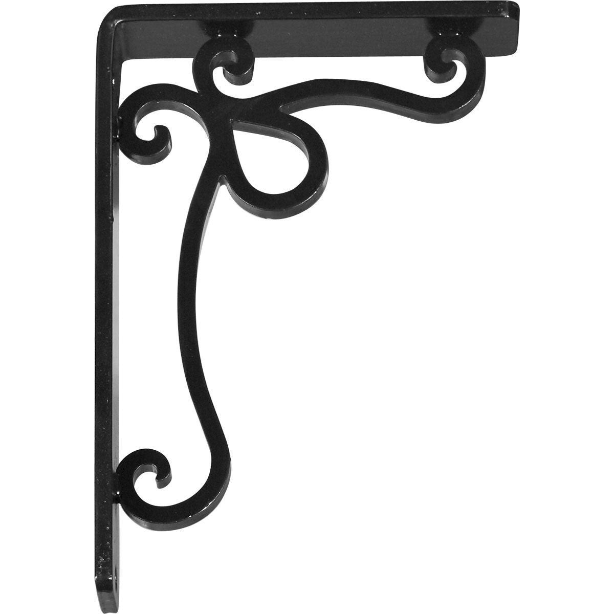 Orleans Wrought Iron Bracket Antiqued Copper 1 1/2x22W x 10x22D x 12x22H - (Single Center Brace)