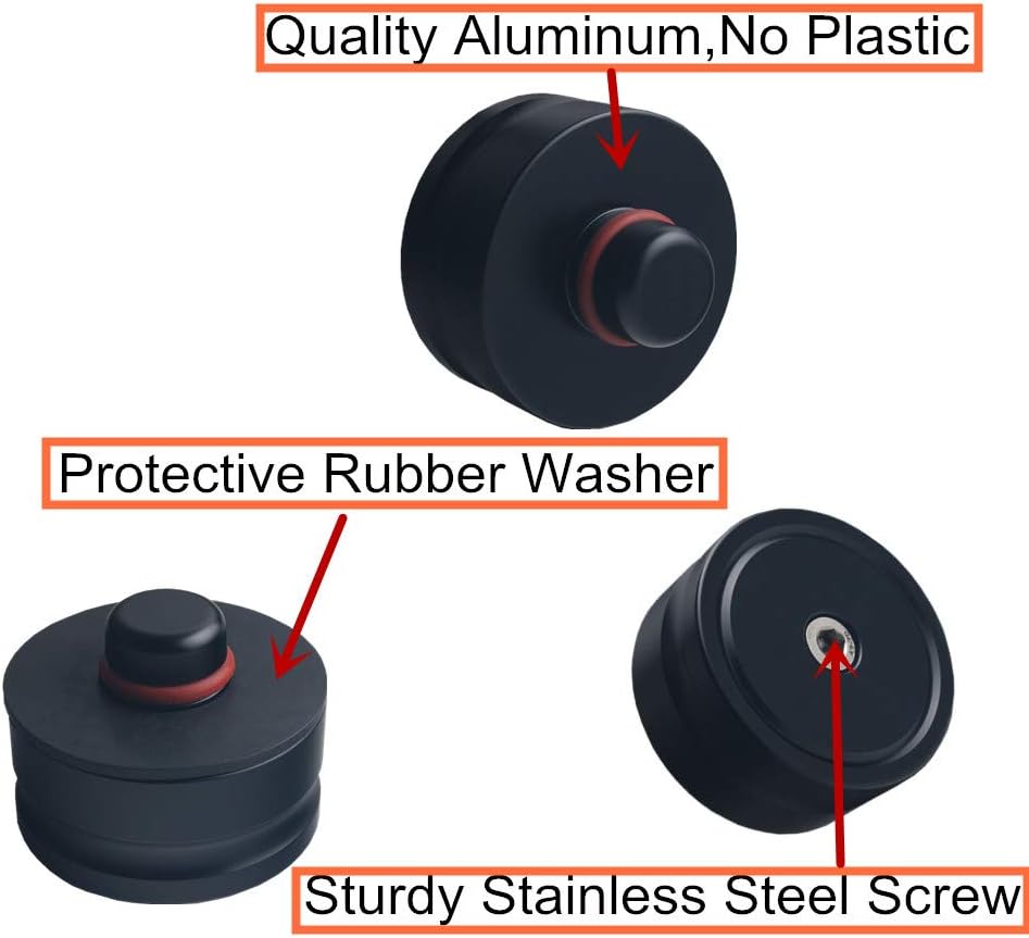 JGR Jack Lift Pad for Tesla Model 3, Billet Aluminum 4PCS Jack Point Pad Sturdy Adapter Protects Battery & Paint for Using with a Floor Jack, Jack Lift Pad Pack of 2