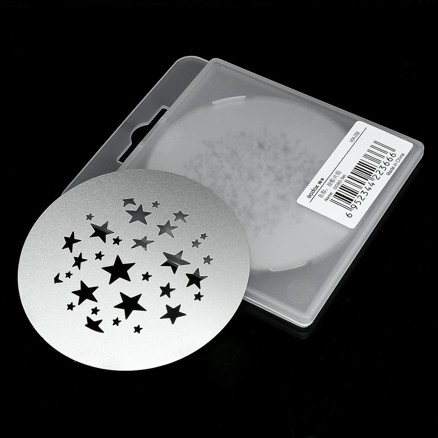 GODOX VSA-GS3 GOBO for Godox LED Light Creative Effects Pack of 2