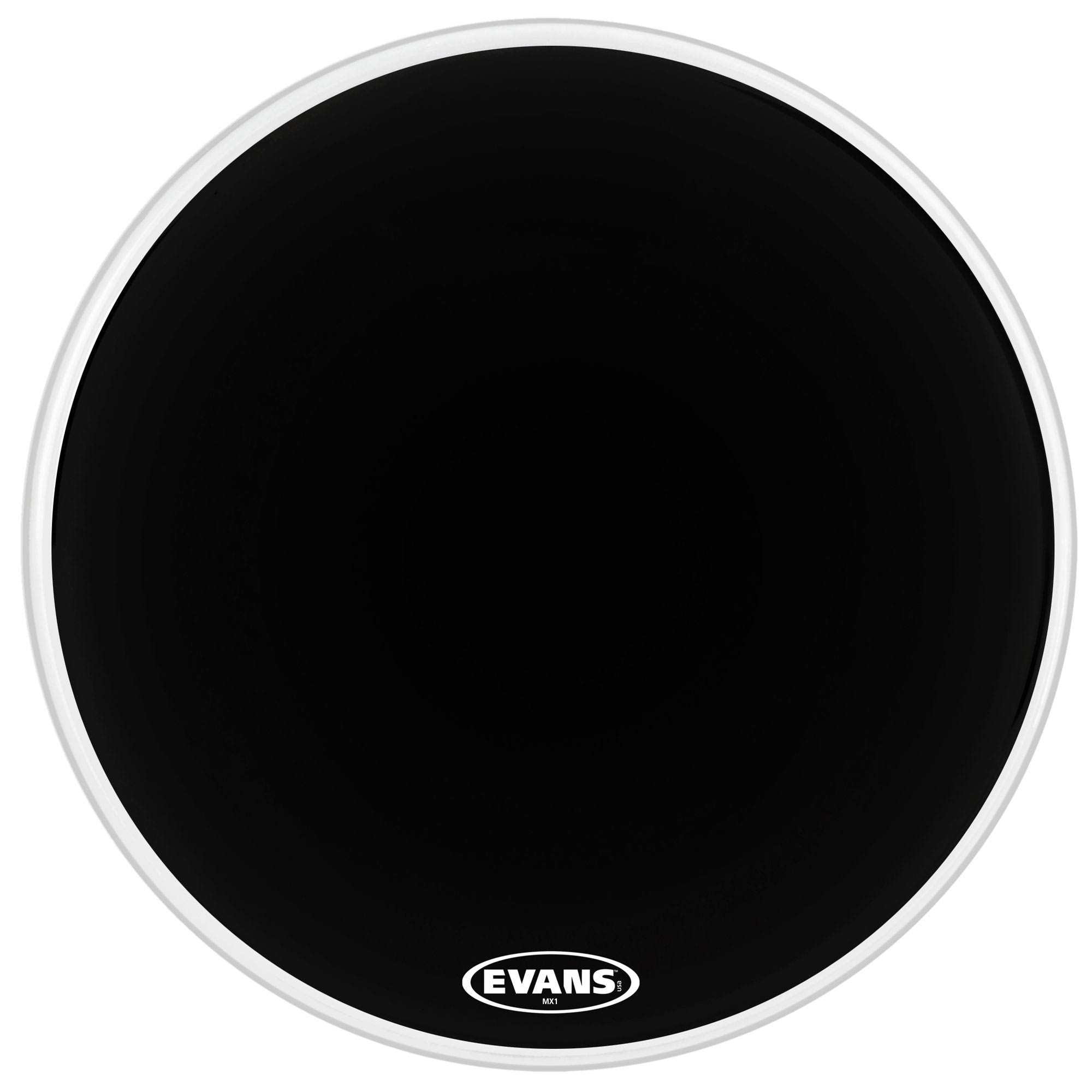 Evans MX1 Marching Bass Drum Head Black 30 in.