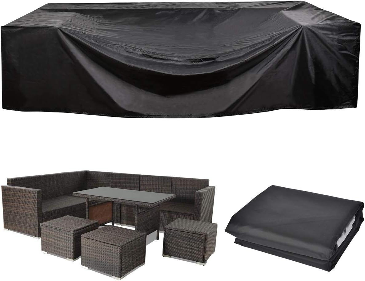 UXUNBlue Outdoor Furniture Set Cover Patio Sectional Covers Outdoor Table and Chairs Covers Water Resistant Heavy Duty Anti-UV Cover 128