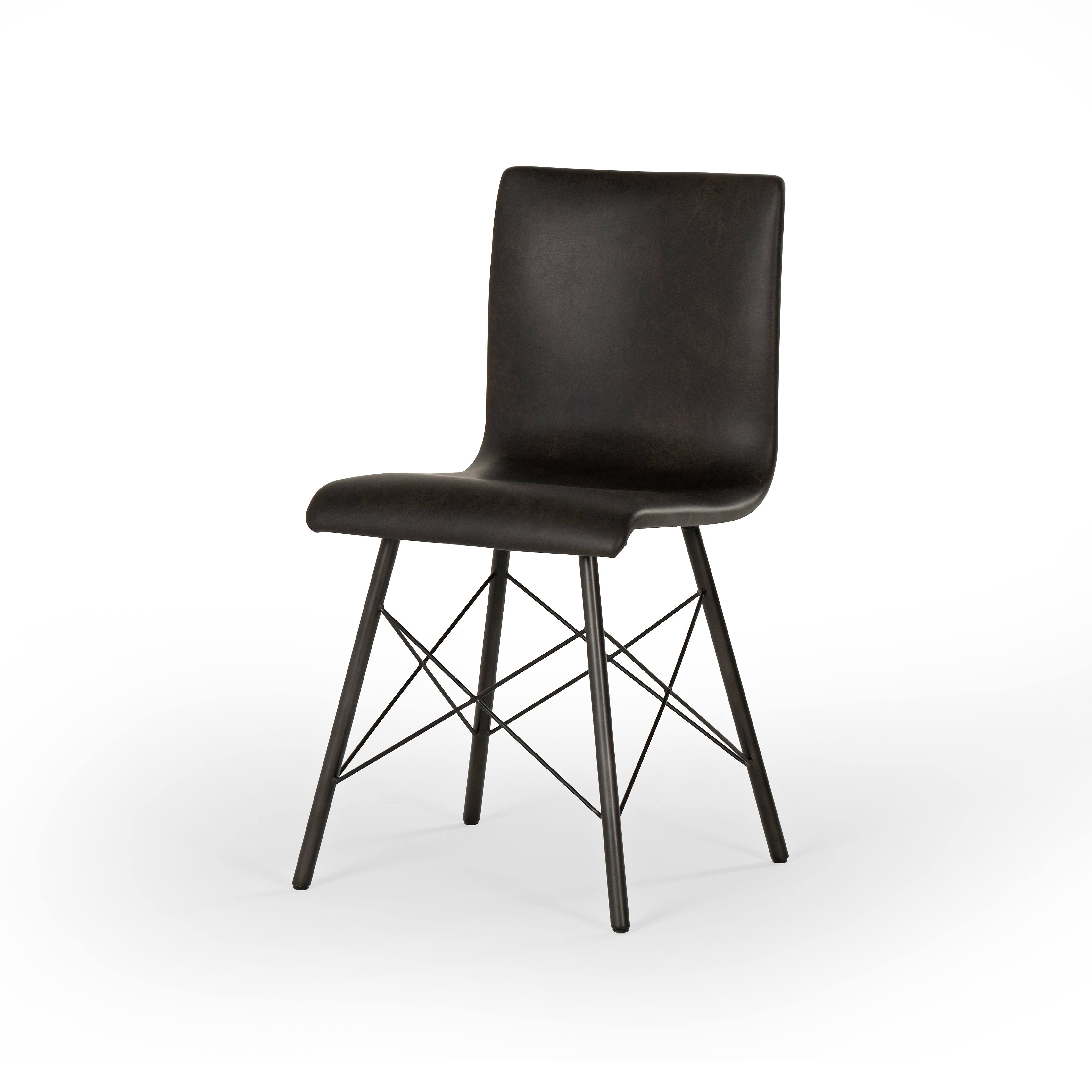 Four Hands Diaw Dining Chair - Distressed Black