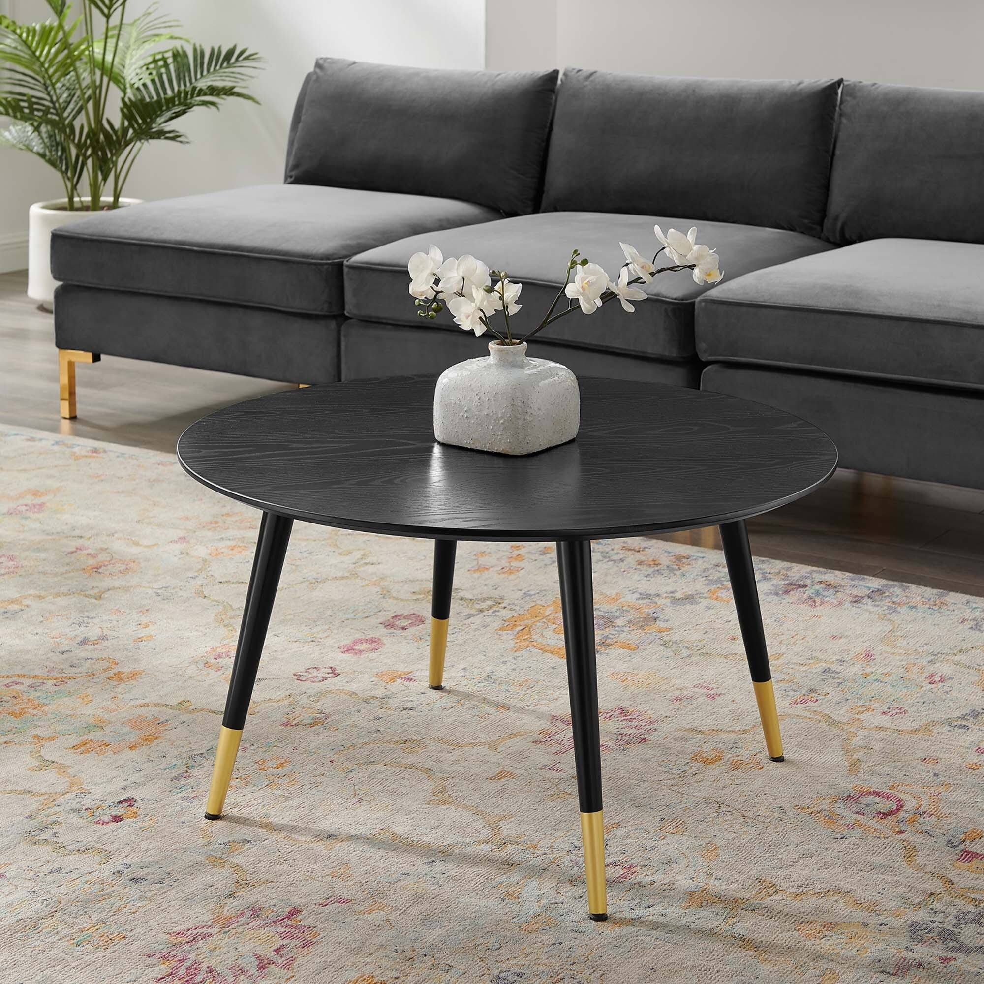 Modway Vigor Round Coffee Table - Black
