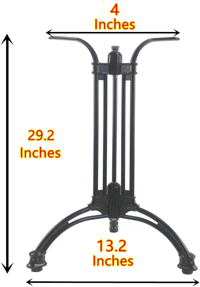ZXMY Aluminum Table Base Black Suitable for Restaurants Bars and CafesEasy to Install and Structurally Firm