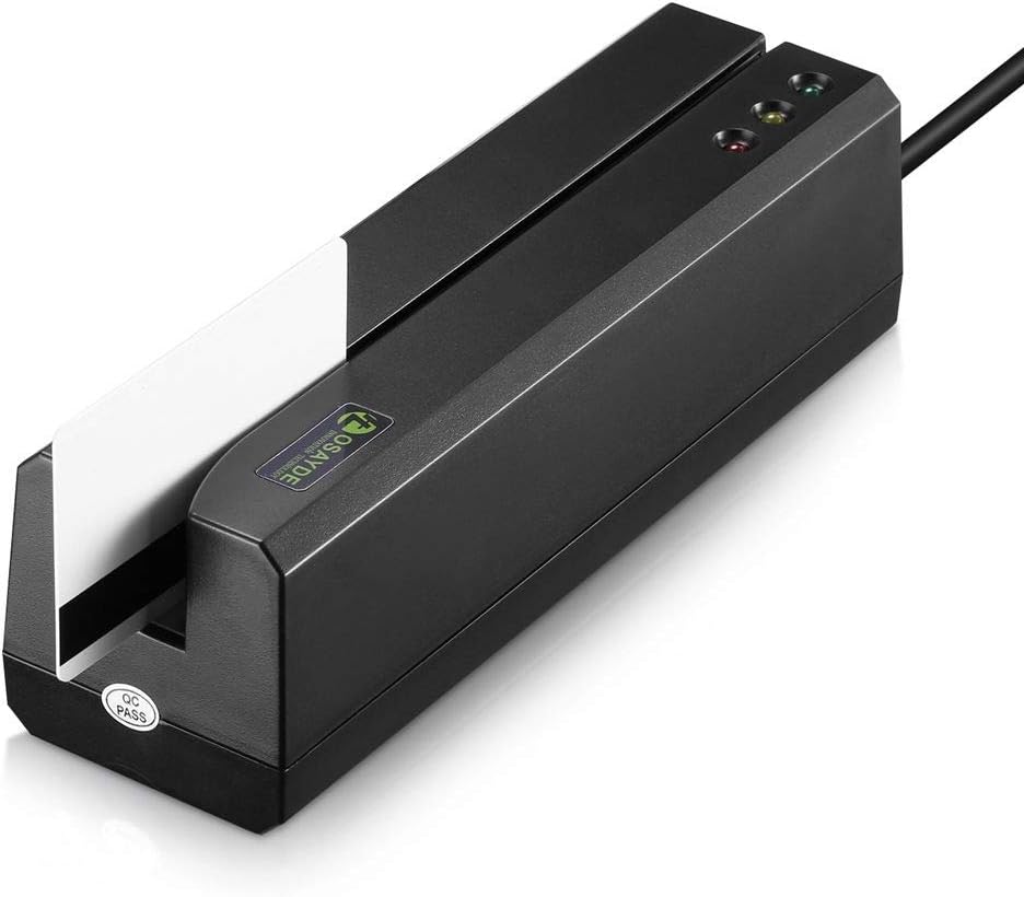 IT OSAYDE 605U Magnetic Card Reader, 3 Tracks Writer Encoder Scanner, Free Software to Install, Easily Use for Credit Card, Debit Card, Gift Card All Magnetic Swipe Card