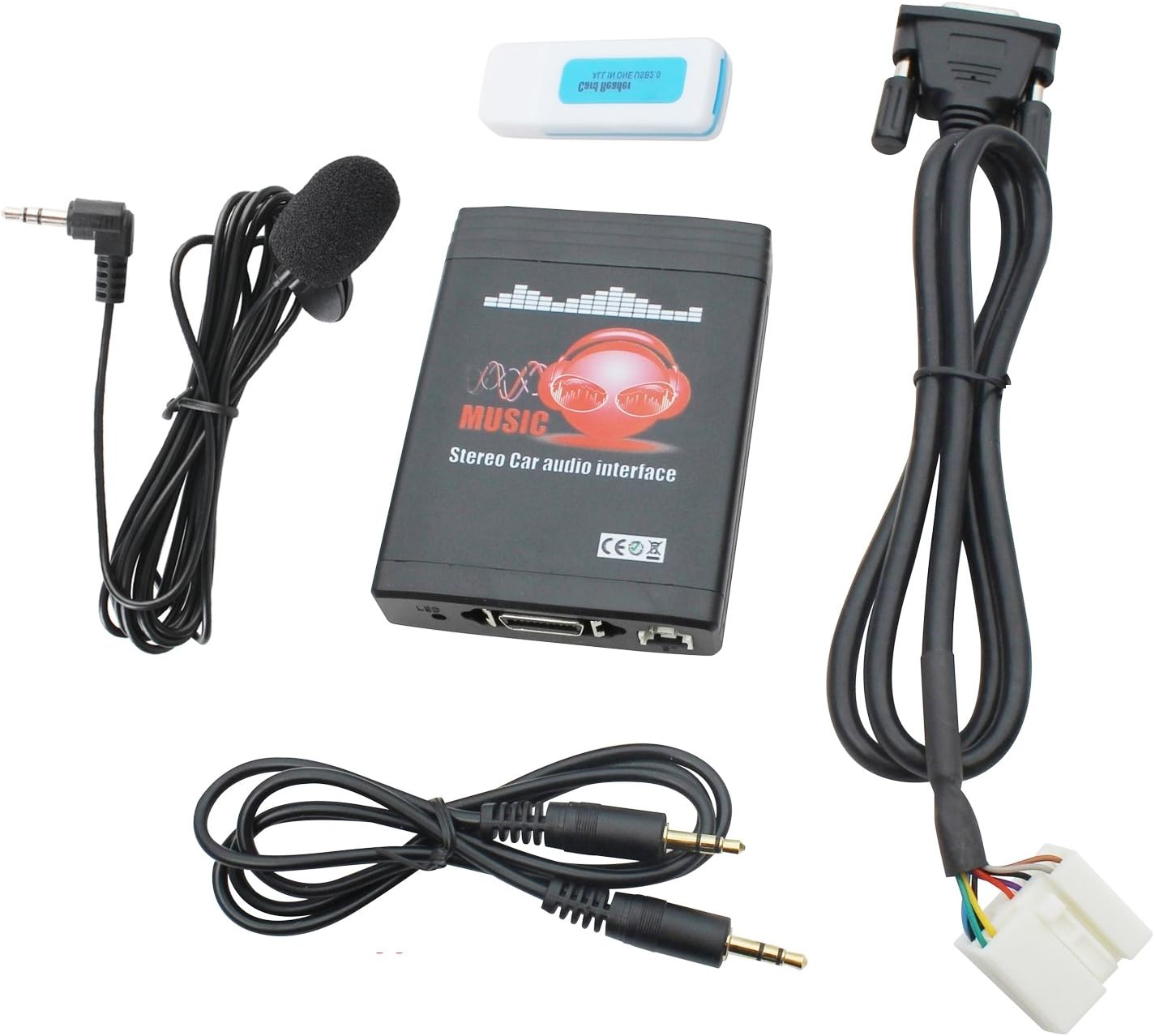 Bluetooth Car Kit, Yomikoo Car Auido USB AUX Input Wireless Hands Free Bluetooth Adapter for Honda Accord Civic CRV Odyssey Fit Pilot Acura