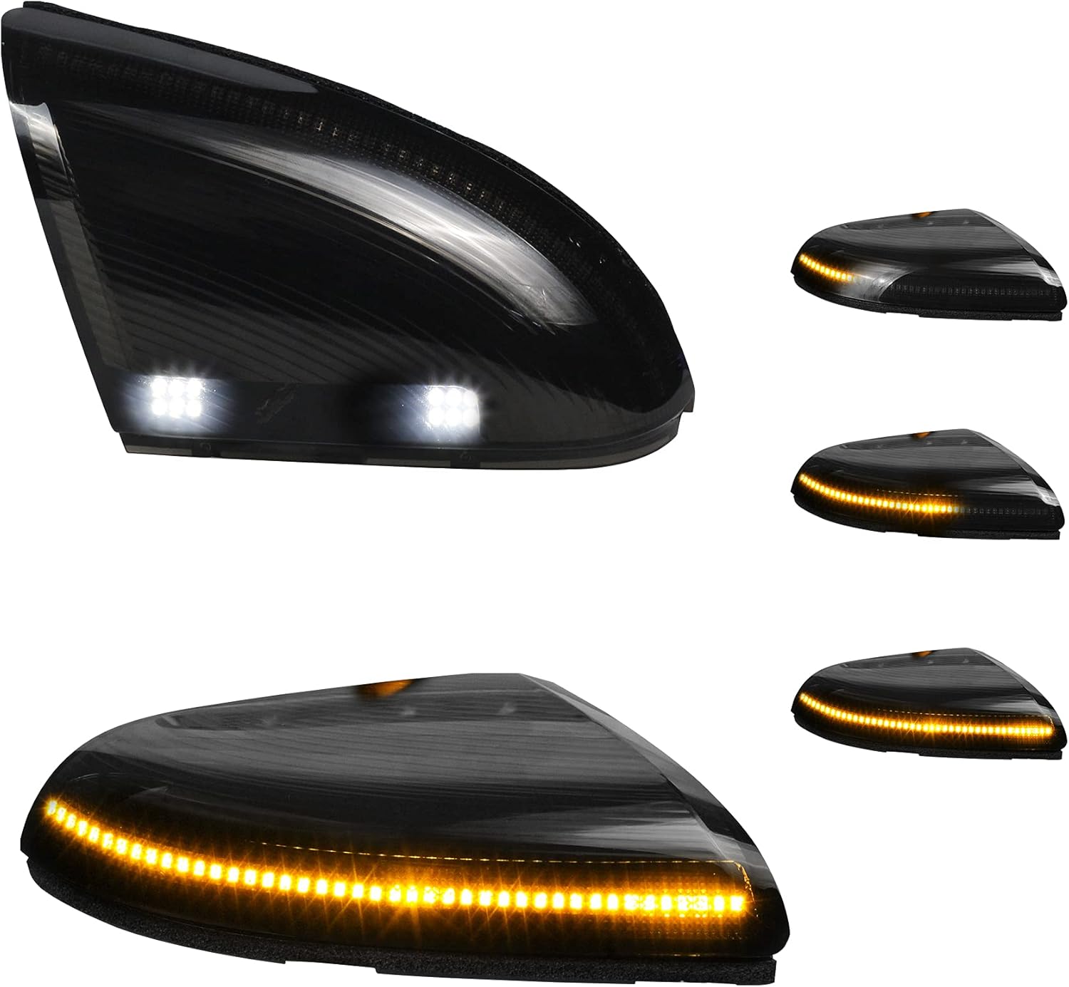 NDRUSH Sequential Switchback LED Side Mirror Turn Signal Puddle Light Compatible with Dodge Ram 1500 2500 2010-2018 Ram 1500 Classic 2019 2020 2021