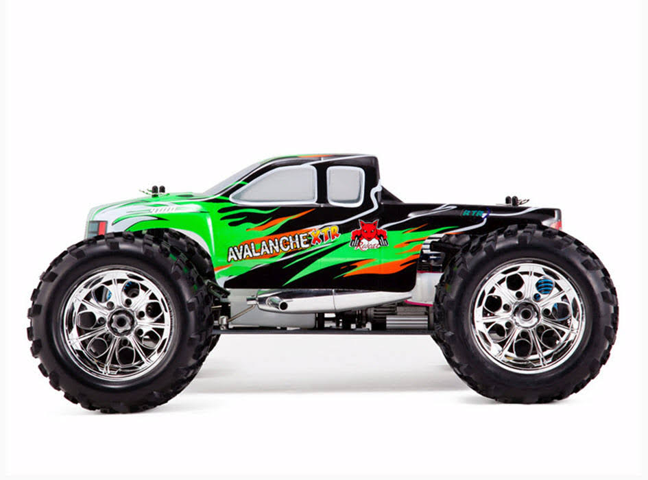Redcat Racing Avalanche XTR Truck 1/8 Scale Nitro (With 2.4GHz Remote Control) - Green/Black