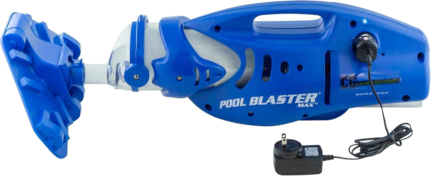 POOL BLASTER Max CG Cordless Pool Vacuum for Commercial Grade Cleaning & Heavy Duty Power, Handheld Rechargeable Swimming Pool Cleaner for Inground & Above Ground Pool, Hoseless Design by Water Tech