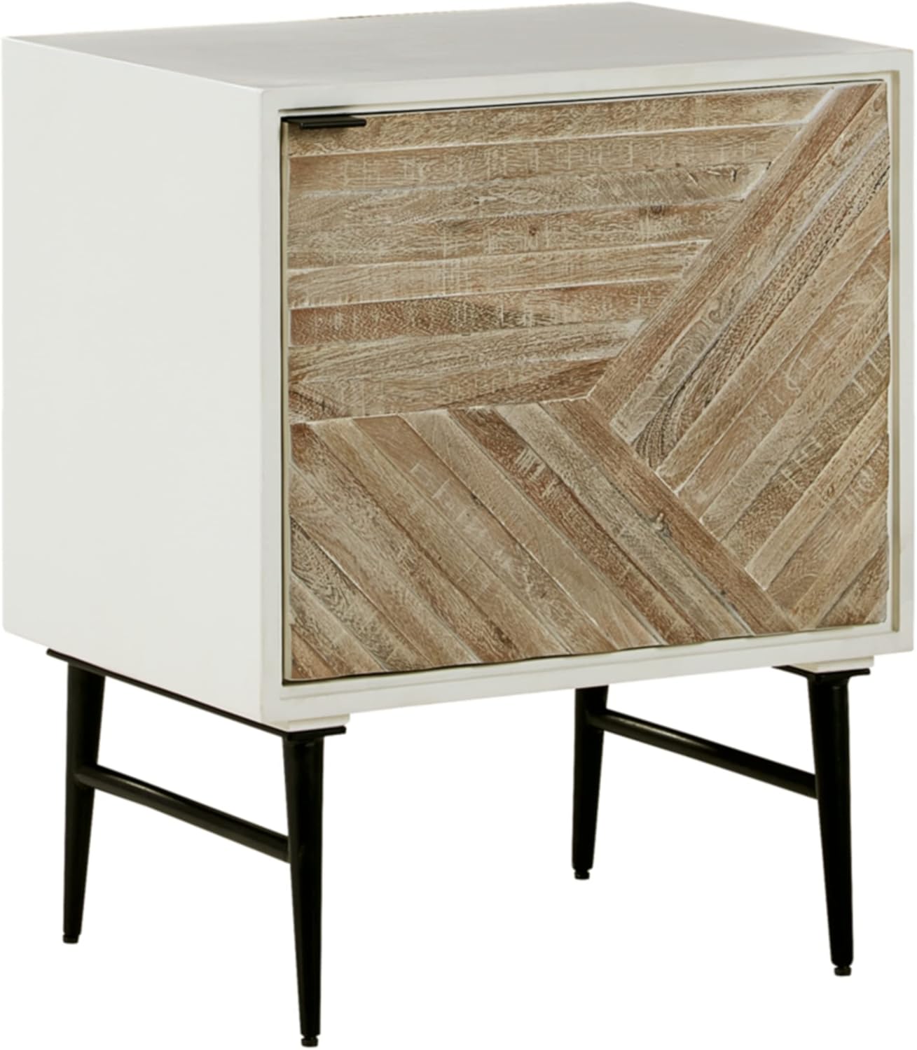 Signature Design by Ashley Dorvale Accent Cabinet, White & Brown